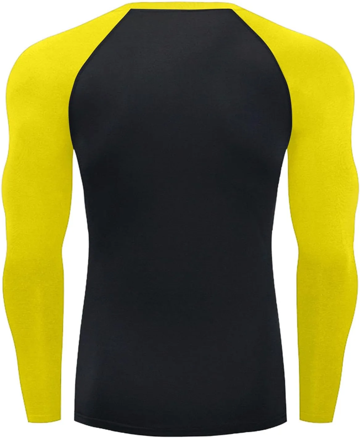 Mens Sports Shirt Long Sleeve Color Block Patchwork Casual Shirts for Men Quick Dry Slim Fit Running Gym Exercise Tops