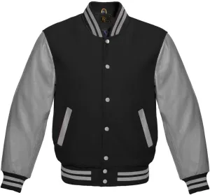 Men's Varsity Jacket Baseball Letterman Wool and Leather Premium Quality Basketball Jackets