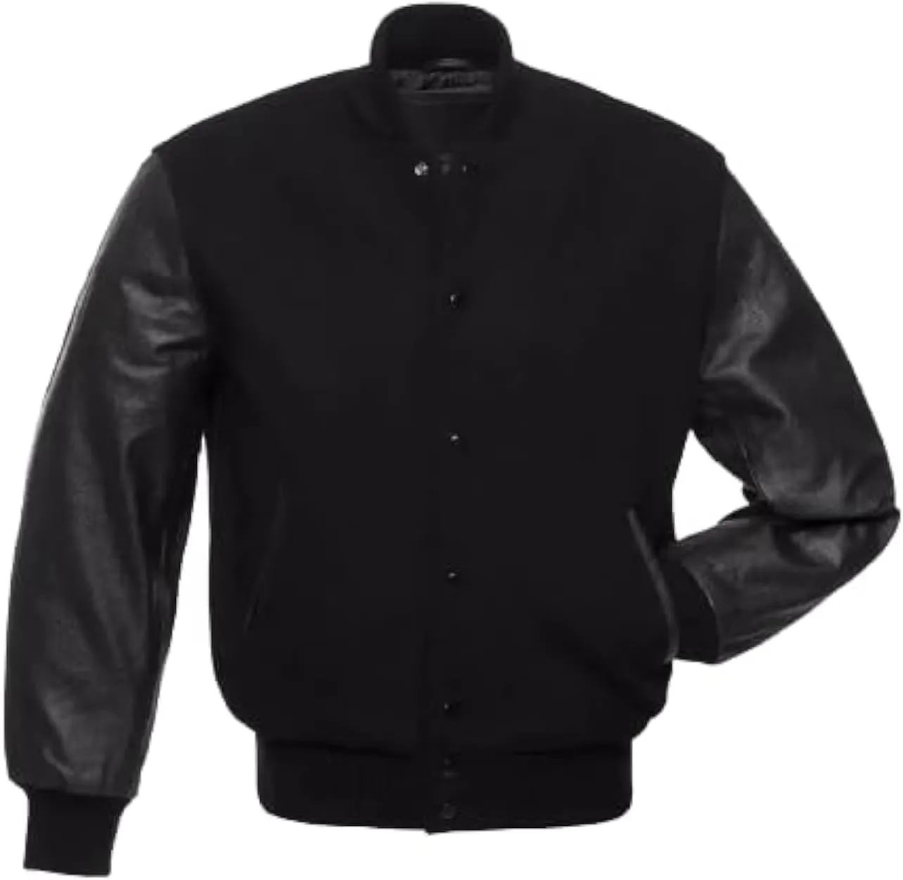 Mens Varsity Jackets Baseball Letterman Wool Body Genuine Leather Sleeves Bomber American Style Varsity Jacket