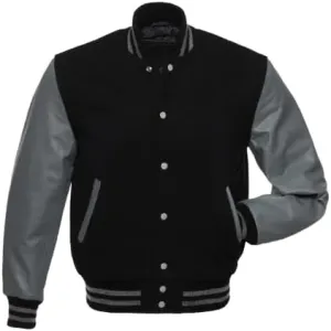 Mens Varsity Jackets Baseball Letterman Wool Body Genuine Leather Sleeves Bomber American Style Varsity Jacket