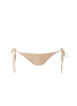 Miami Tan Ribbed Bikini Bottom