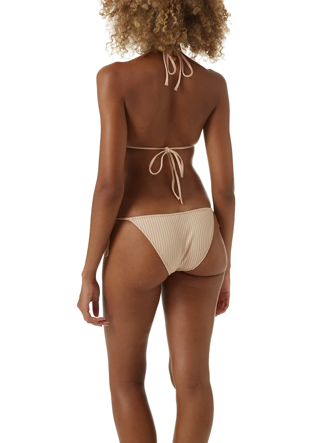 Miami Tan Ribbed Bikini Bottom