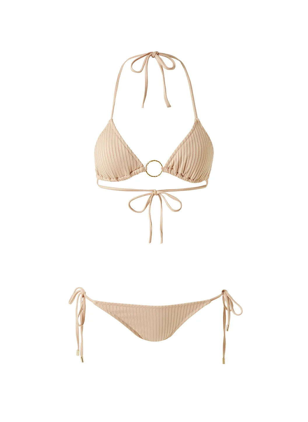 Miami Tan Ribbed Bikini Bottom