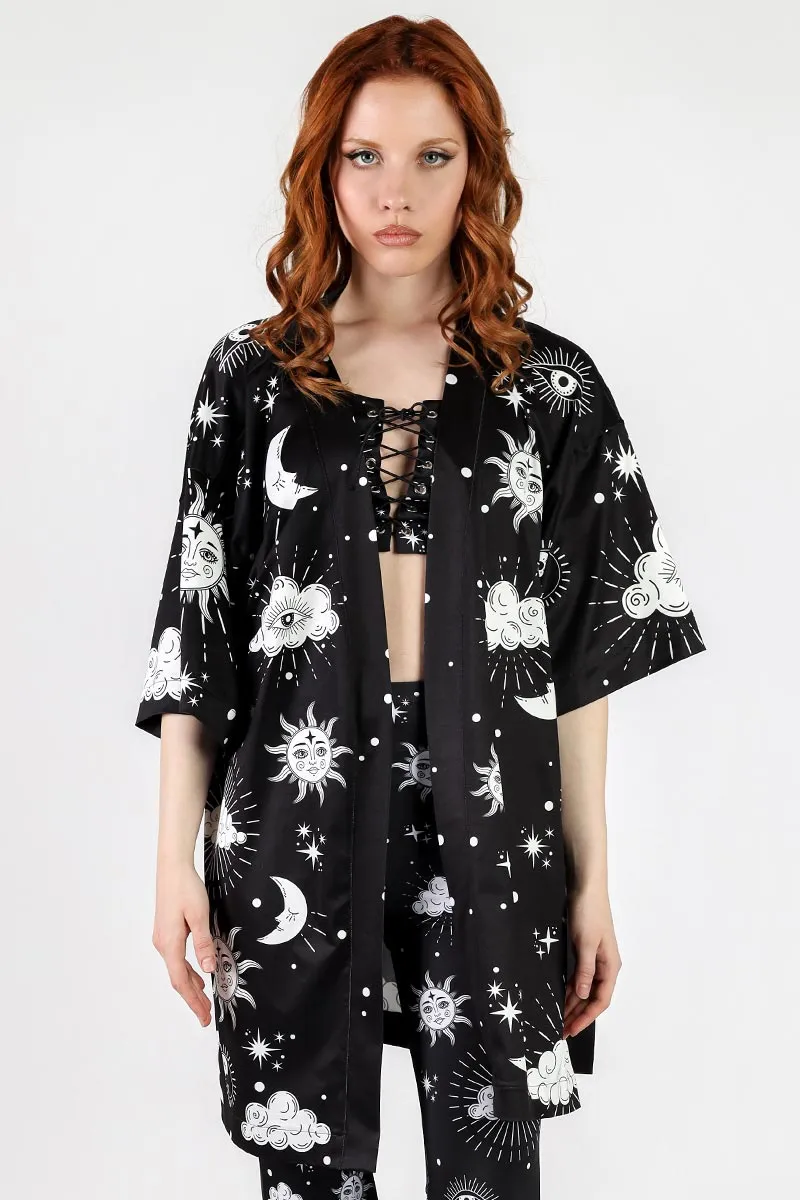 Midnight Sky High Waisted Bell Bottoms Pants Set