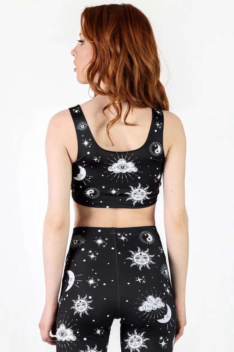Midnight Sky High Waisted Bell Bottoms Pants Set