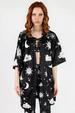 Midnight Sky High Waisted Bell Bottoms Pants Set