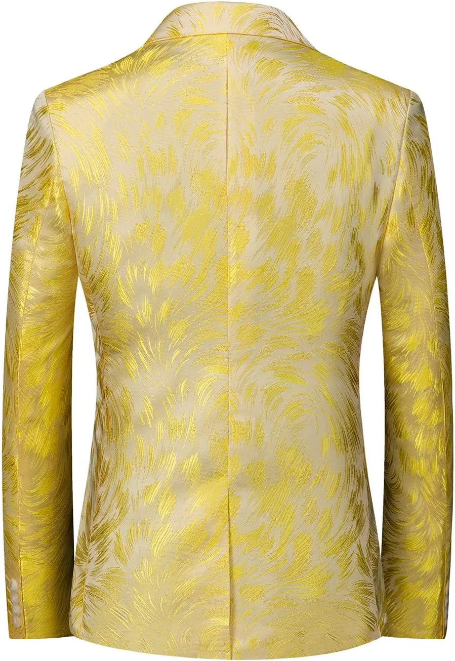 MOGU Mens Blazer Slim Fit Sport Coats for Daily Prom Party