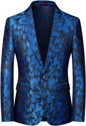 MOGU Mens Blazer Slim Fit Sport Coats for Daily Prom Party