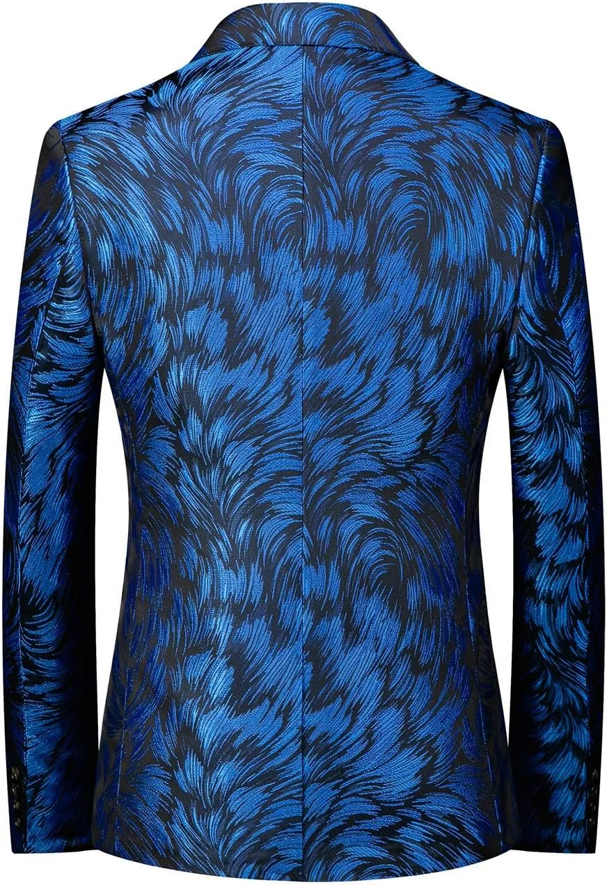 MOGU Mens Blazer Slim Fit Sport Coats for Daily Prom Party