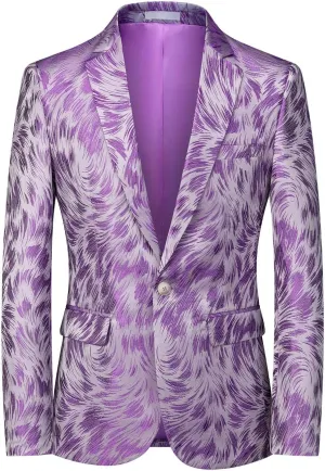 MOGU Mens Blazer Slim Fit Sport Coats for Daily Prom Party