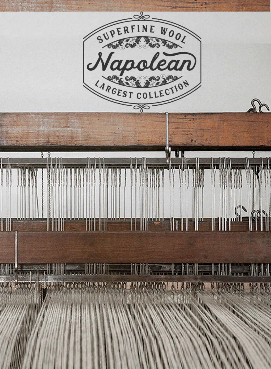 Napolean Genova Stripe Gray Wool Suit