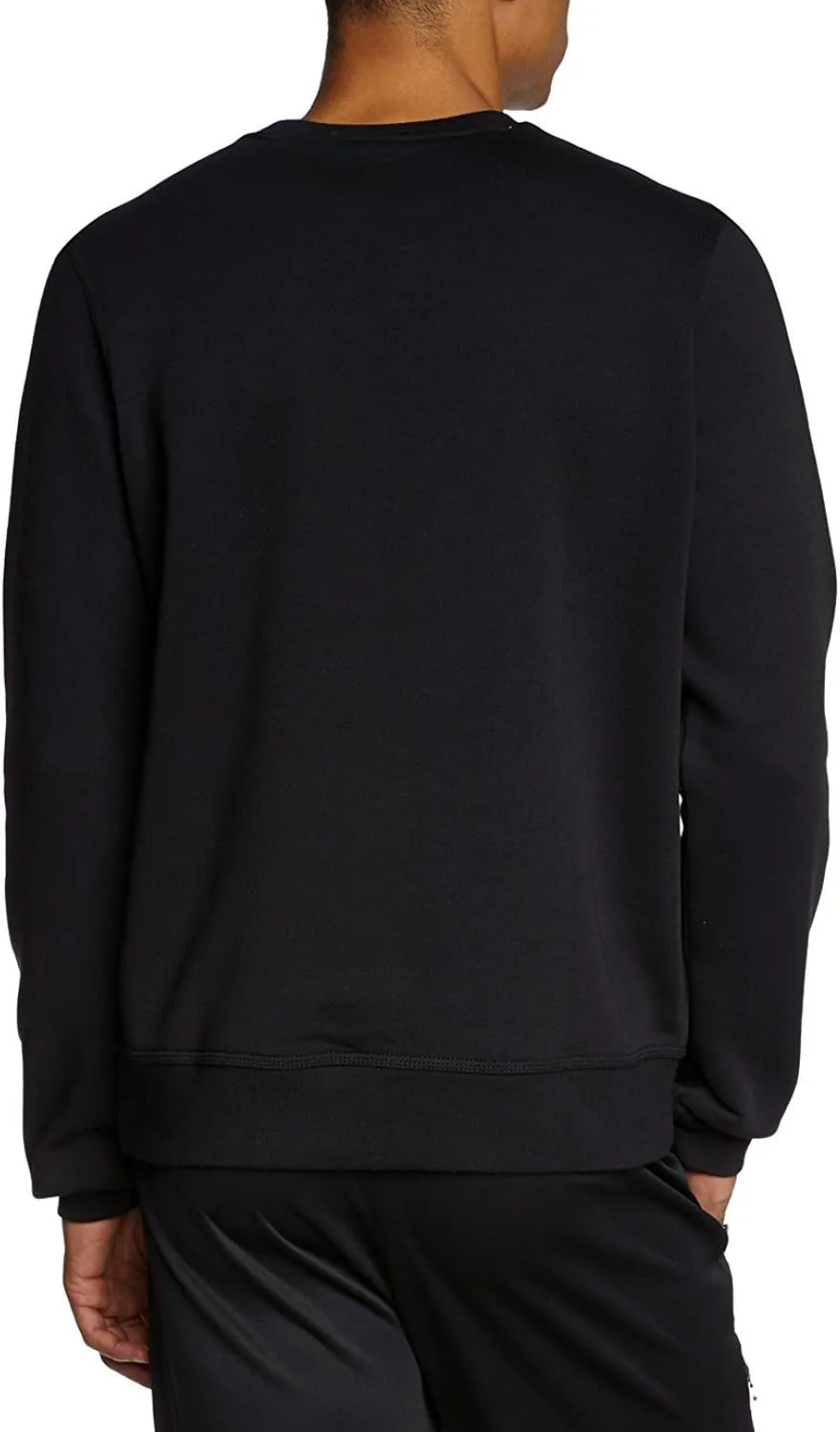 NIKE Club Swoosh Crew Men's Sweat Shirt Black/White 611467-010