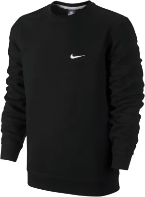 NIKE Club Swoosh Crew Men's Sweat Shirt Black/White 611467-010
