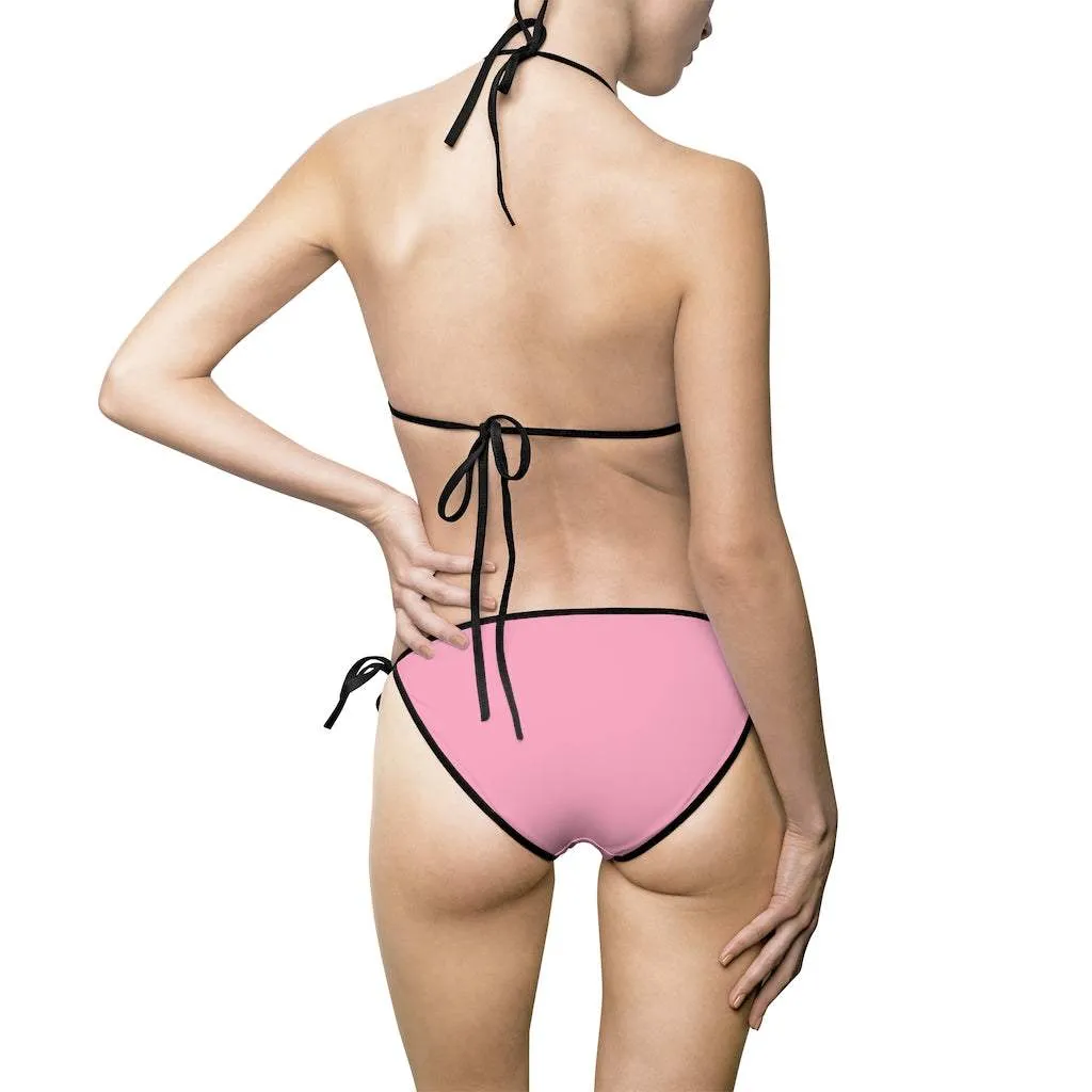 Pink Anime Manic Pixie Girl Punk Bikini Swimsuit