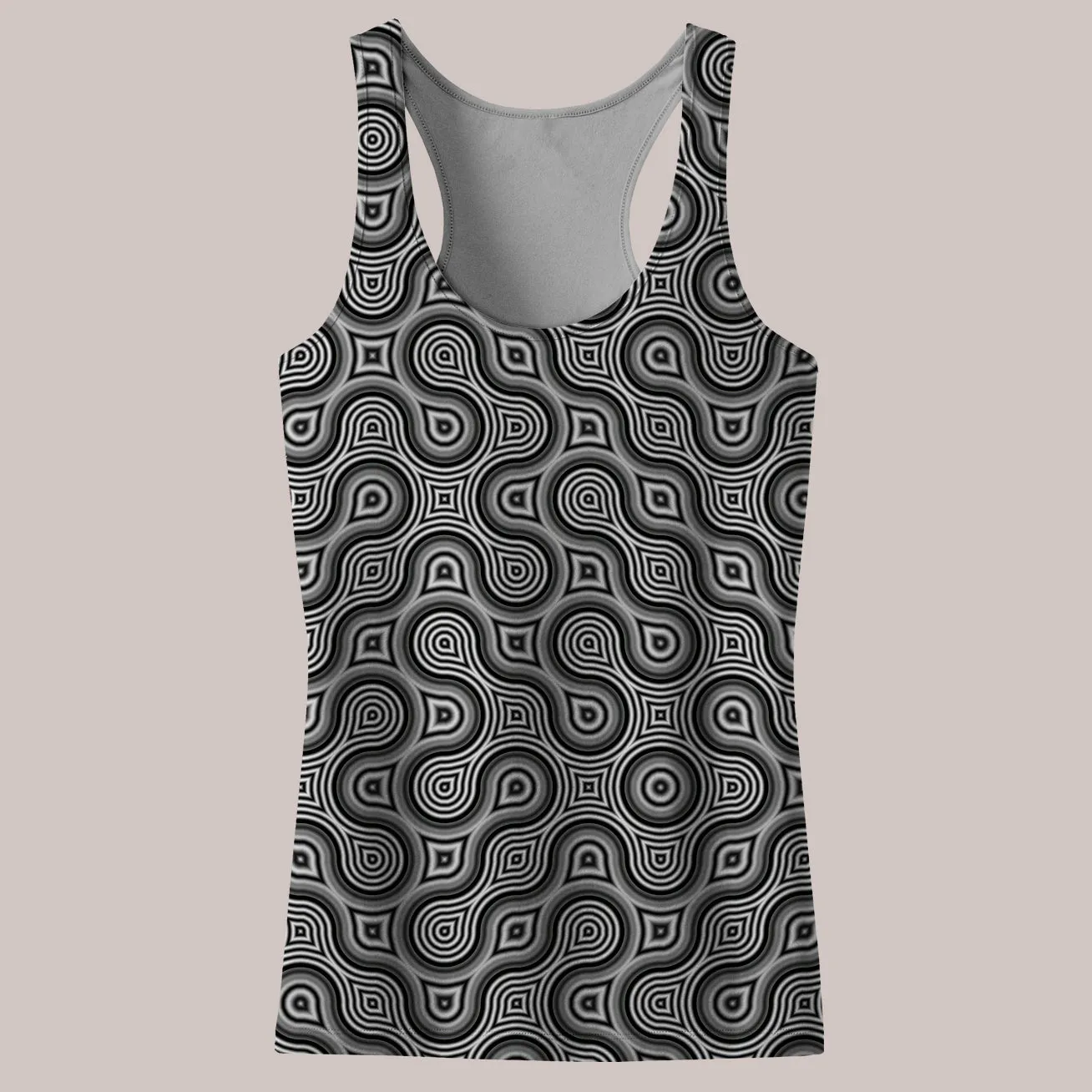 Psychedelic Tank Top (UV/RGB, Eco-Friendly, Womens, Racerback) | THUMBPRINT