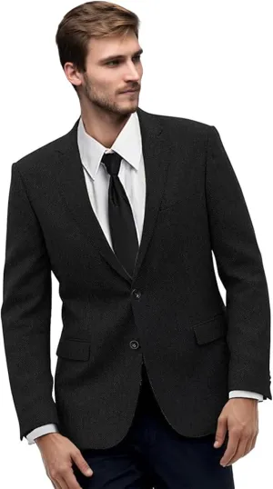Retro Mens Suit Blazer Tweed Herringbone Suit Jackets Slim Fit Sport Coats Prom Business Casual Tux Wedding Blazers