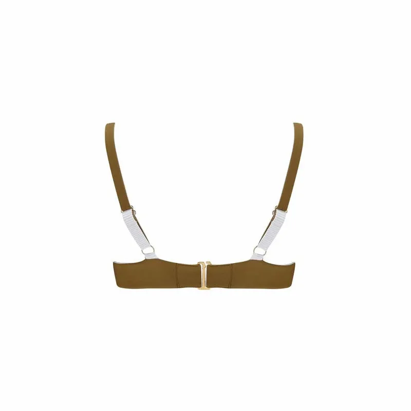 Revivre | The 'Abella' Reversible Bikini Bra in White Seagrass