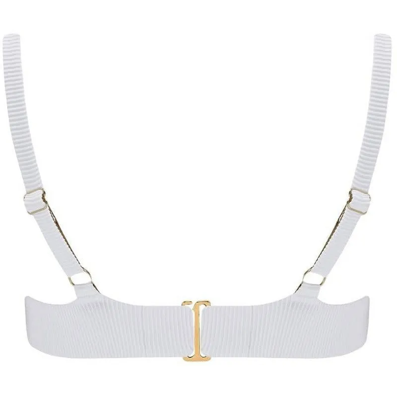 Revivre | The 'Abella' Reversible Bikini Bra in White Seagrass