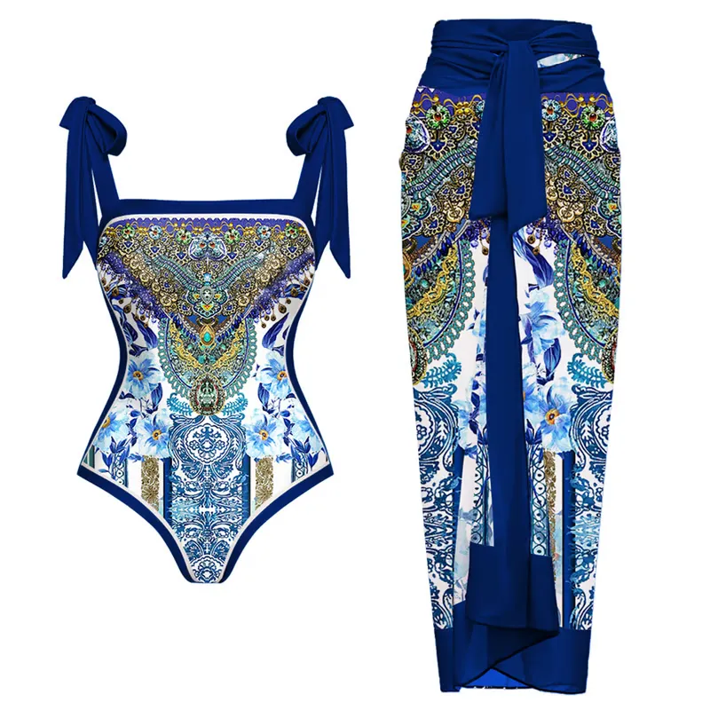 Rina - Reversible One-Piece Swimsuit with Tie-Shoulder Design