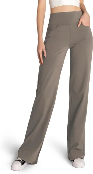 Safort Yoga Pants Women Wide Leg Pants with Pockets 28''/31''/34'' Stretch Loose Leg Comfy Lounge Petite, Regular, Tall