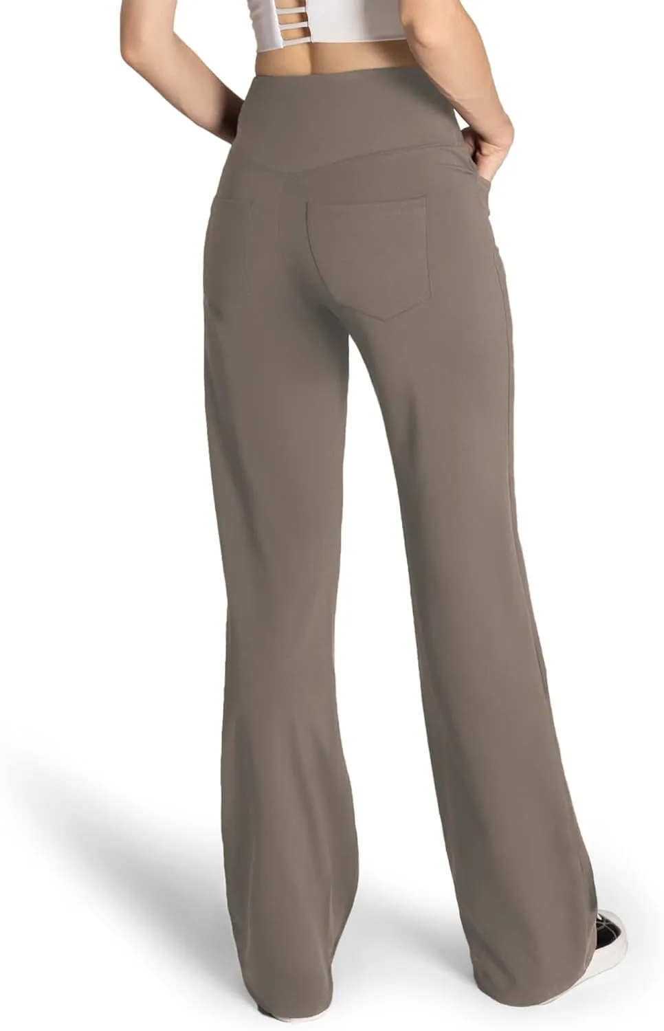 Safort Yoga Pants Women Wide Leg Pants with Pockets 28''/31''/34'' Stretch Loose Leg Comfy Lounge Petite, Regular, Tall