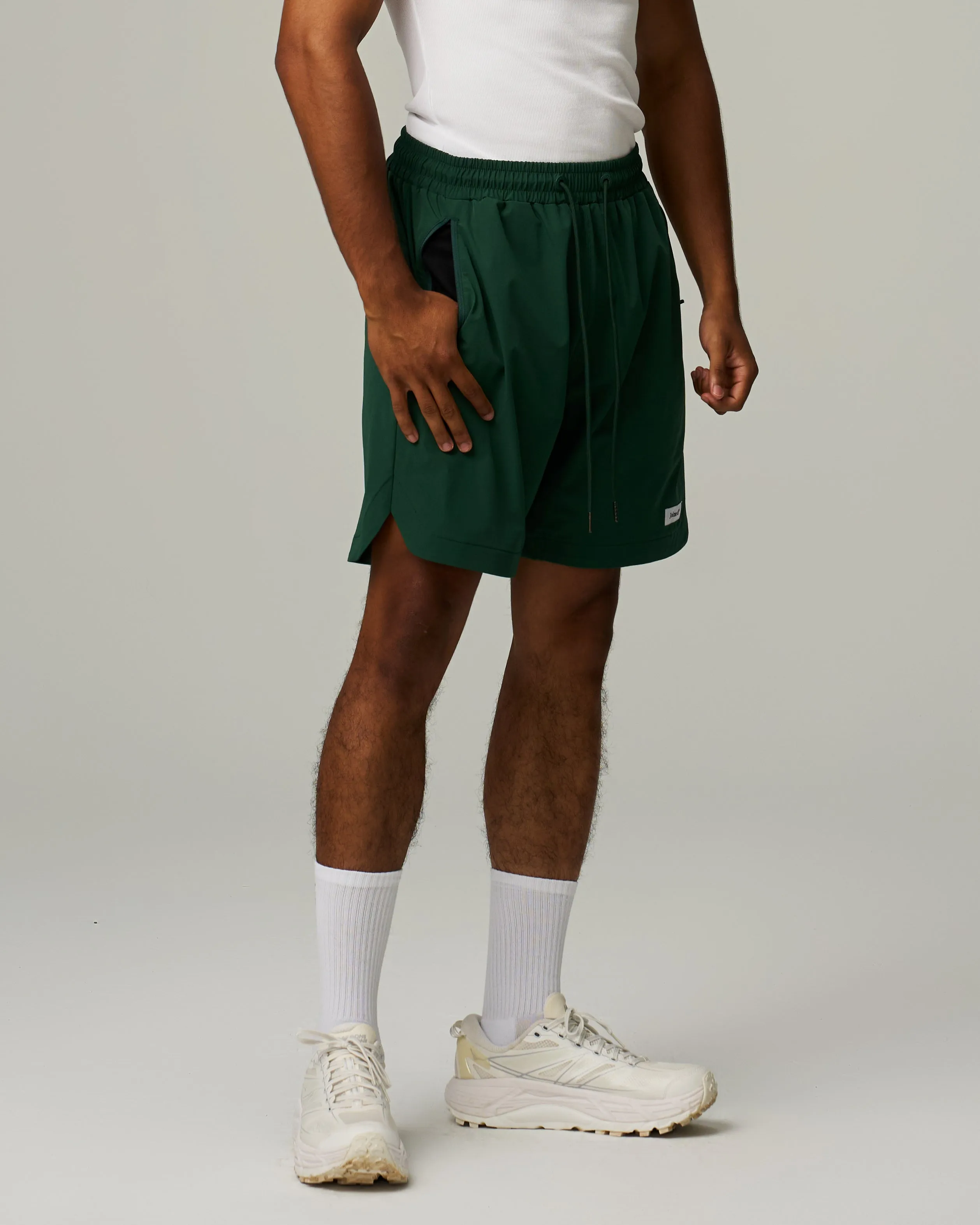 Side Slit Stretch Shorts