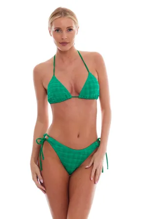 SQUARES Jamaica Triangle Strings One Size Bikini TOP ONLY