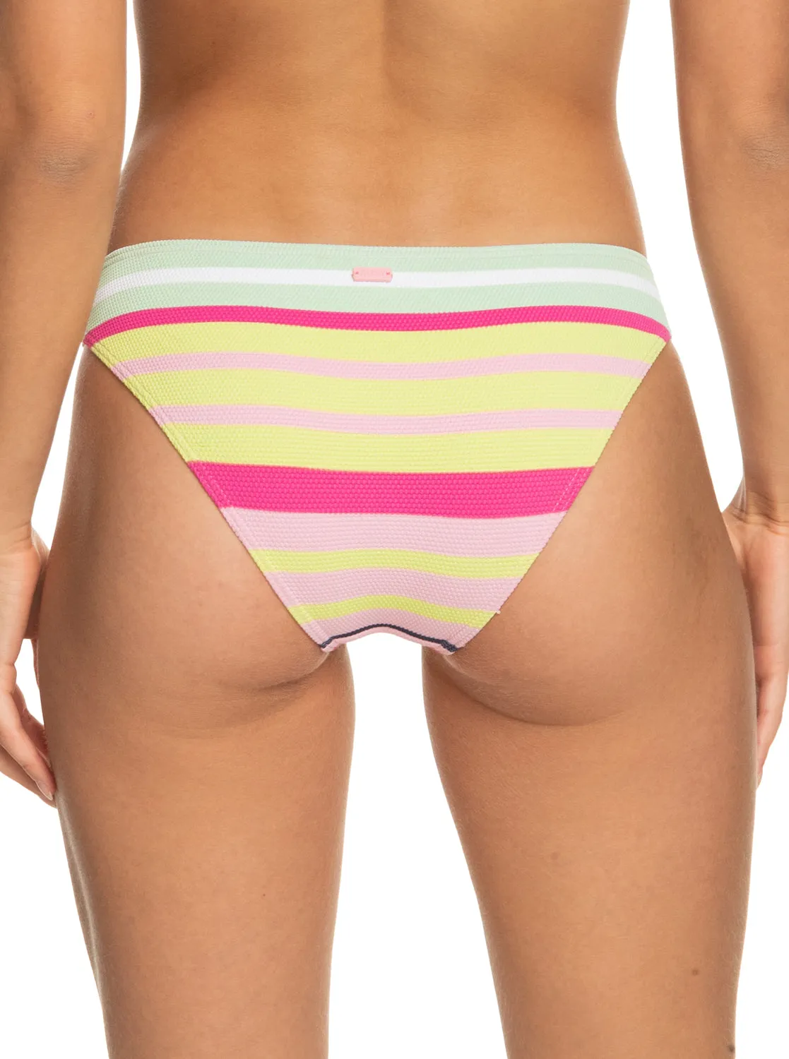Stripe Soul Mid Waist Bikini Bottom - Seacrest Stripe Soul