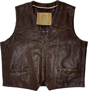 STS Ranchwear mens Lightweight Classic Leather VestLightweight Classic Leather Vest