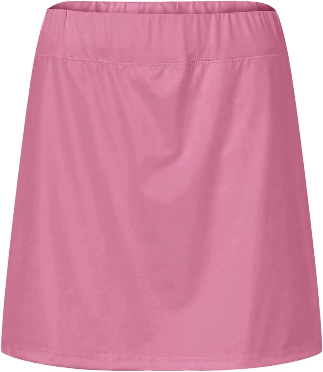 Summer Tennis Skirts for Women with Shorts 2025 Y2K Athletic Golf Skorts Trendy Casual High Waisted Comfy Tennis Skort