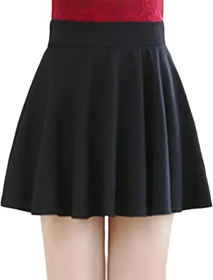 Summer Women Skirt Elastic Midi Skirts Pleated Black Sexy Stripe Mini Short School Skirts