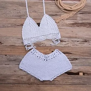 Sweet Knitted Crochet Swimsuit