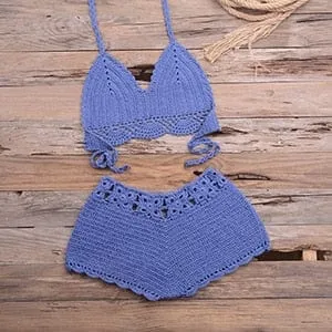 Sweet Knitted Crochet Swimsuit