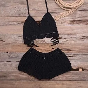 Sweet Knitted Crochet Swimsuit