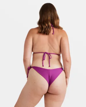 Tanlines Tie Side Tanga Bikini Bottoms - Berry Bliss