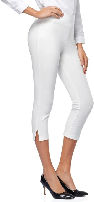 Tapata Women's Capri Dress Pants 19"/20.5" Stretch High-Waist Crop Office Work Pants Summer Casual Capris Slacks Yoga
