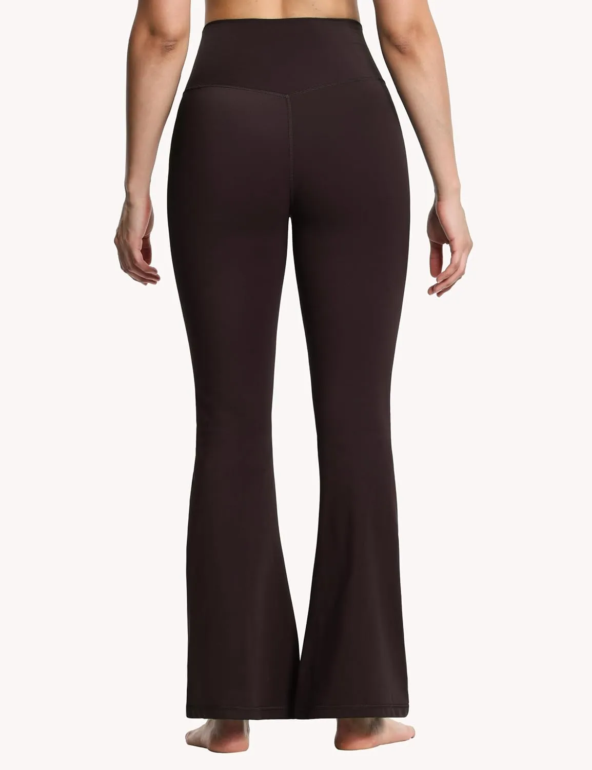 THE GYM PEOPLE Women's Crossover High Waist Flare Workout Leggings Bootcut Bell Bottom Yoga Pants with Tummy Control