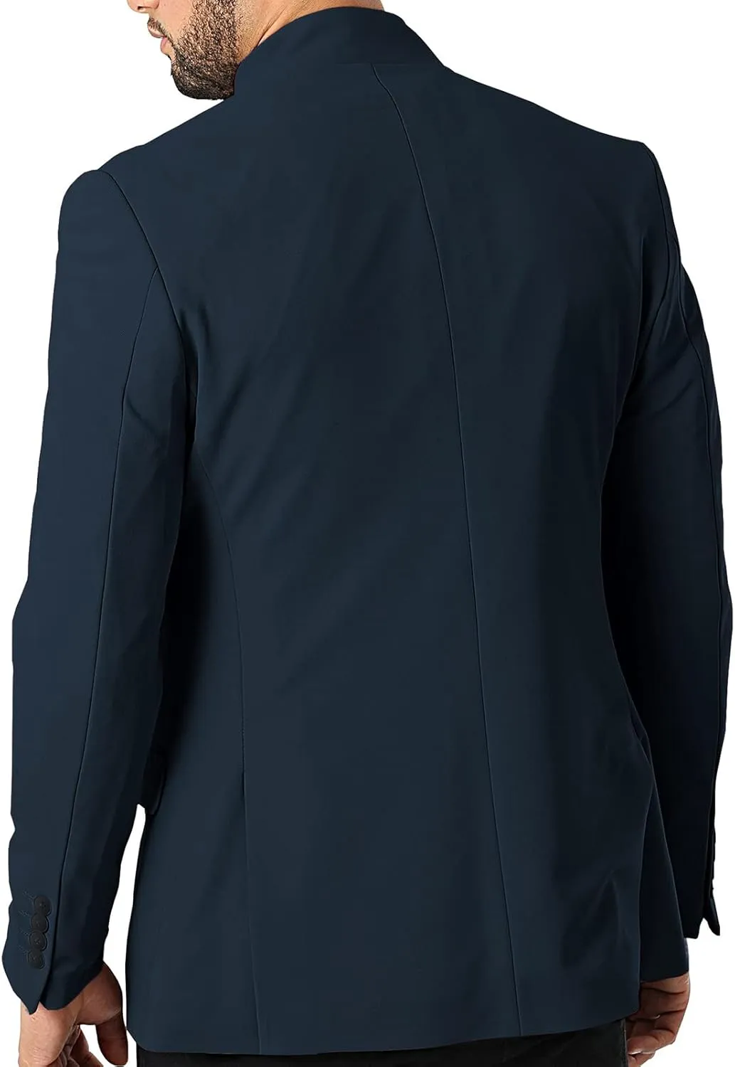 THWEI Mens Casual Suit Blazer Jackets Stand Collar Business Sport Coats