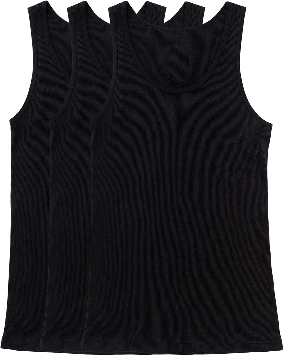 ToBeInStyle Men's Slim Fit Shallow Scoop Neck Sleeveless A-Shirts