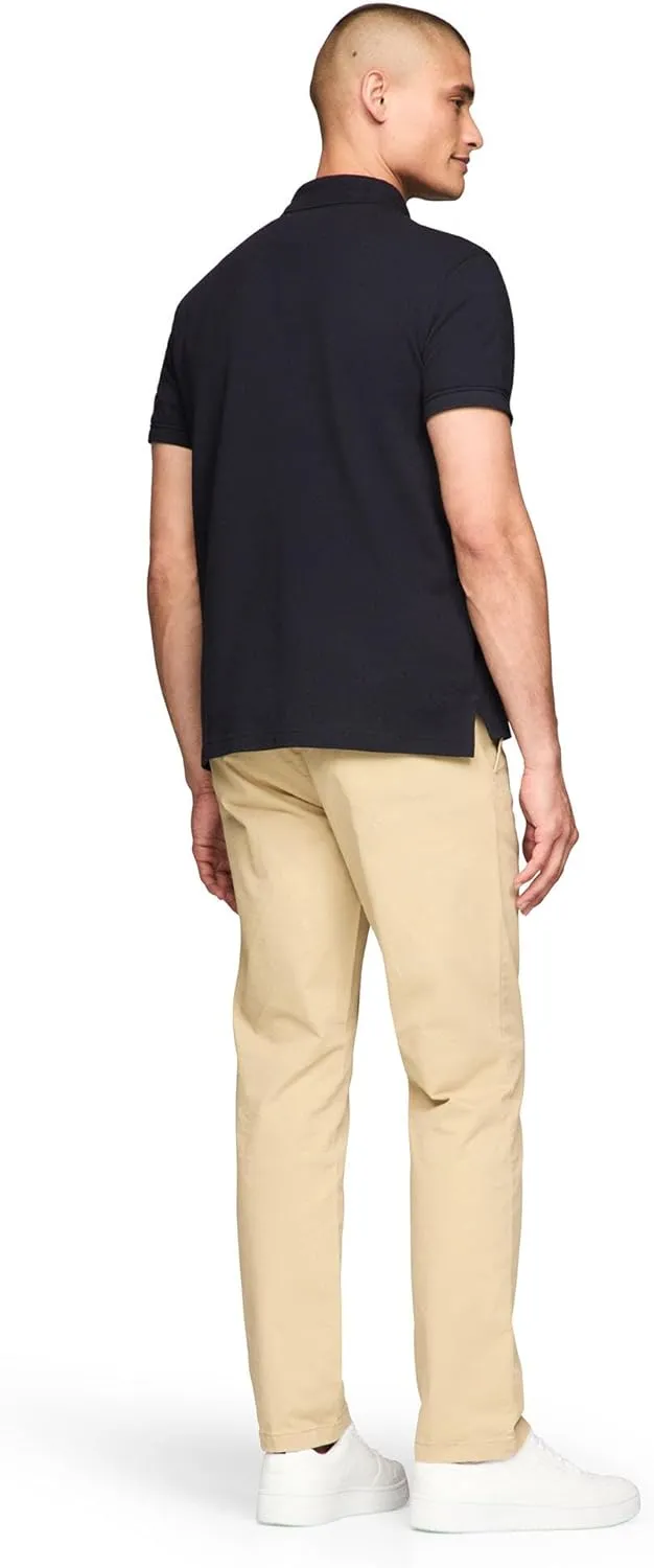 Tommy Hilfiger Men's Short Sleeve Casual Polo Shirts in Regular Fit with Stripe Designs