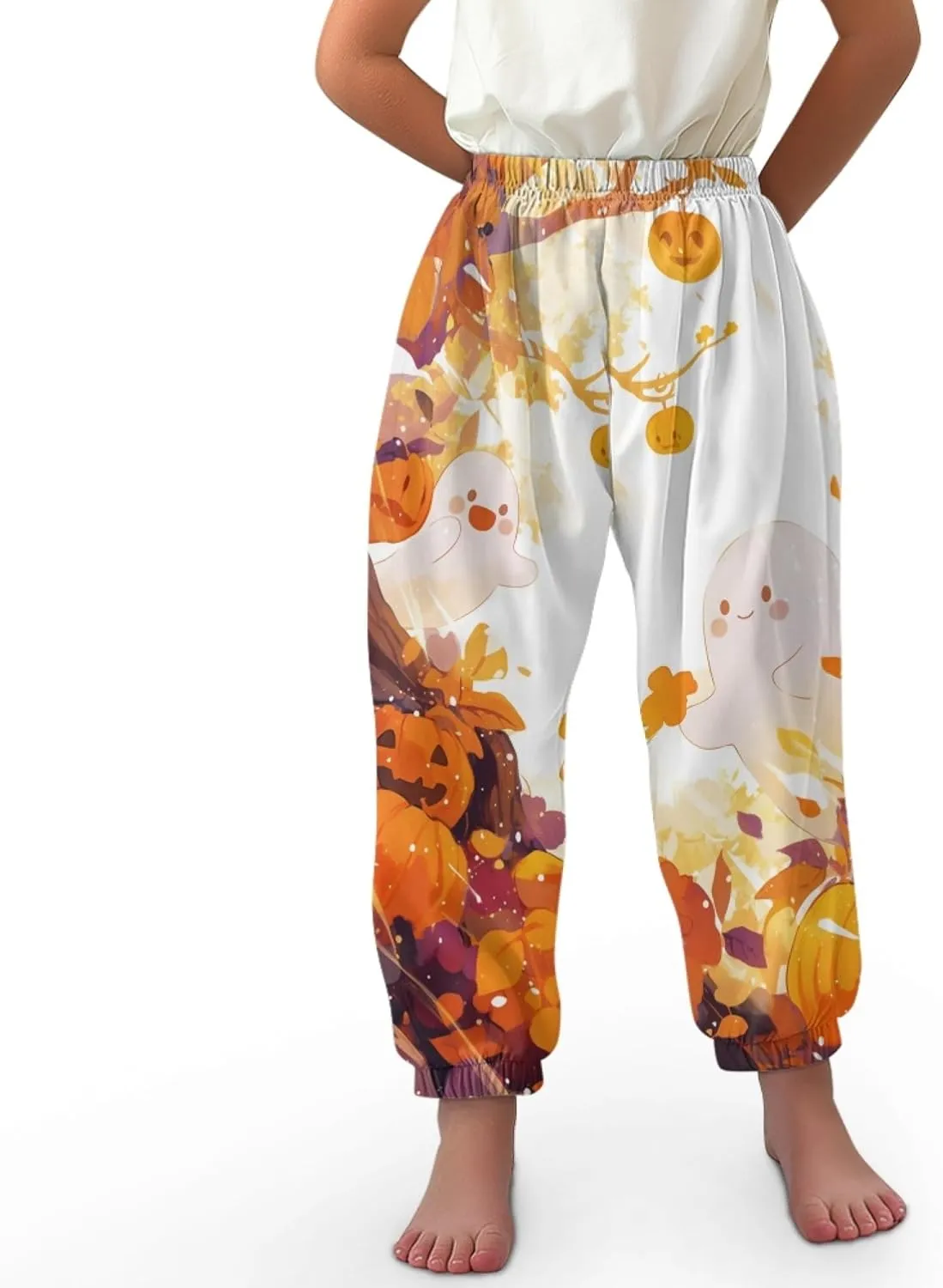 Unisex Little Kids Yoga Trousers Bohemian Beach Pants Baggy Harem Activewear for Boys and Girls Age 3-10