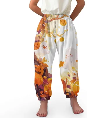 Unisex Little Kids Yoga Trousers Bohemian Beach Pants Baggy Harem Activewear for Boys and Girls Age 3-10