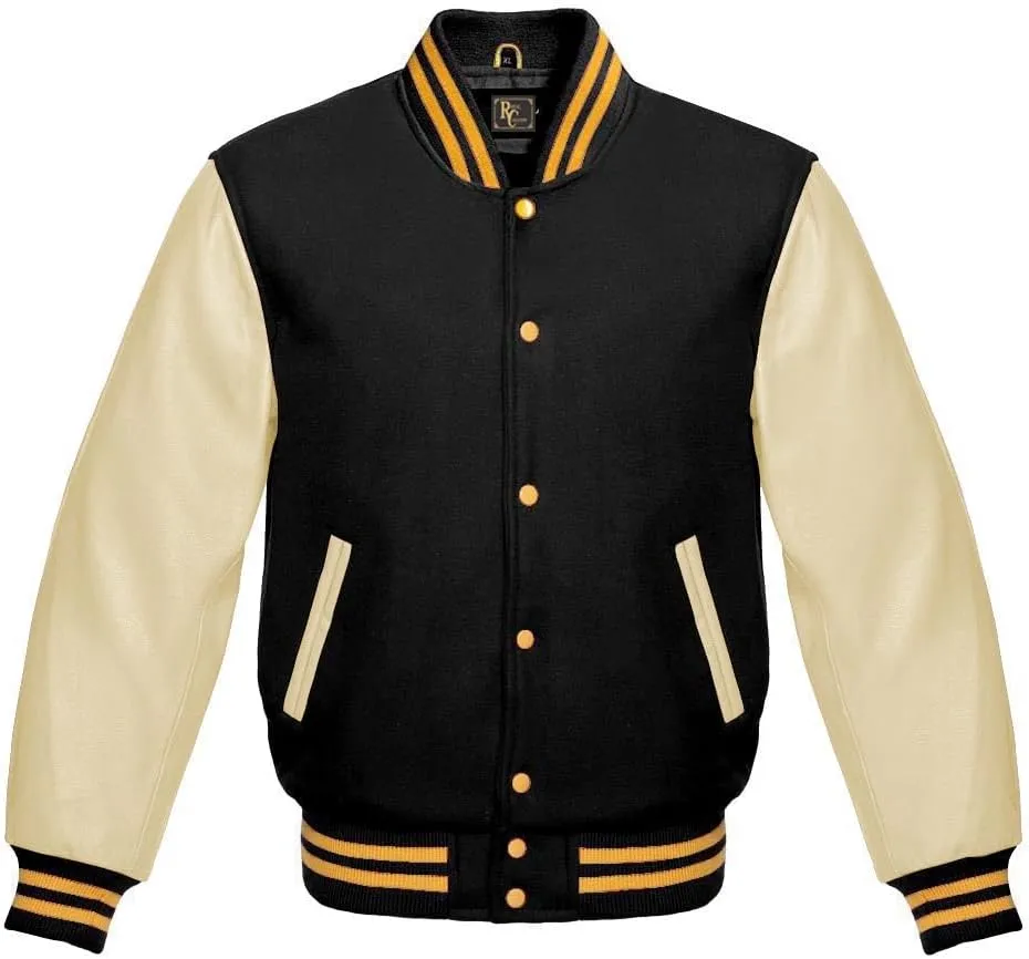 Varsity Jacket Baseball Letterman Jacket Wool and Leather All Color Hoodie & Basketball Jackets