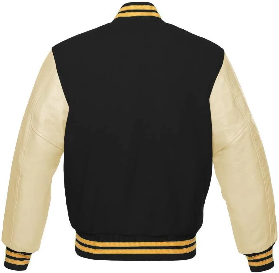 Varsity Jacket Baseball Letterman Jacket Wool and Leather All Color Hoodie & Basketball Jackets