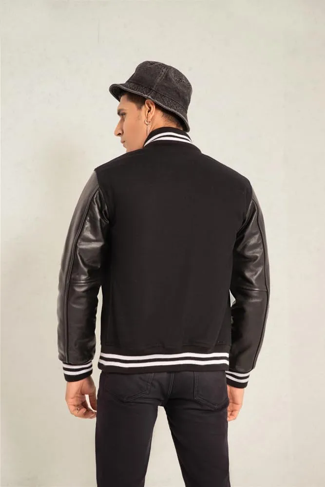 Varsity Jacket Men/Unisex Letterman Jacket | College Baseball High School Bomber Wool/Fleece/Leather Jacket