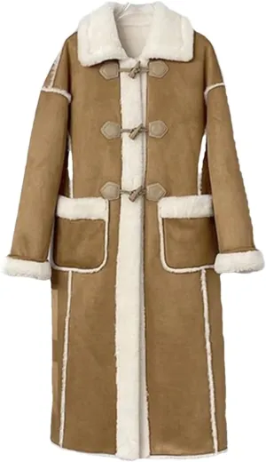Winter Long Jacket Windbreaker Lamb Coat For Women Thickened Sheepskin Jacket Cotton Padded Coat