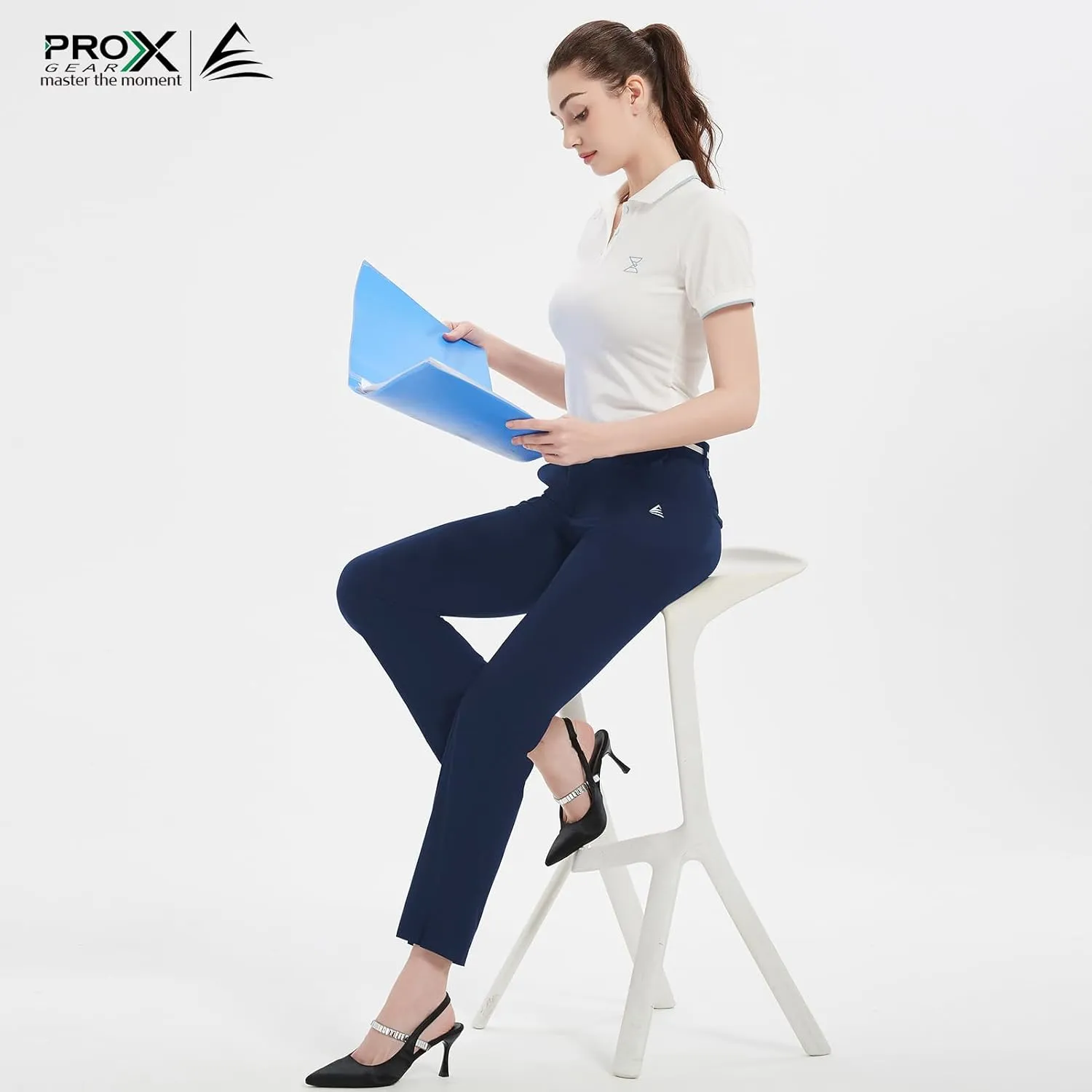 Women Golf Pants with Pockets Spring Summer 4-Way Stretch Lightweight Quick Dry Casual Pants Athletic UPF 50 
