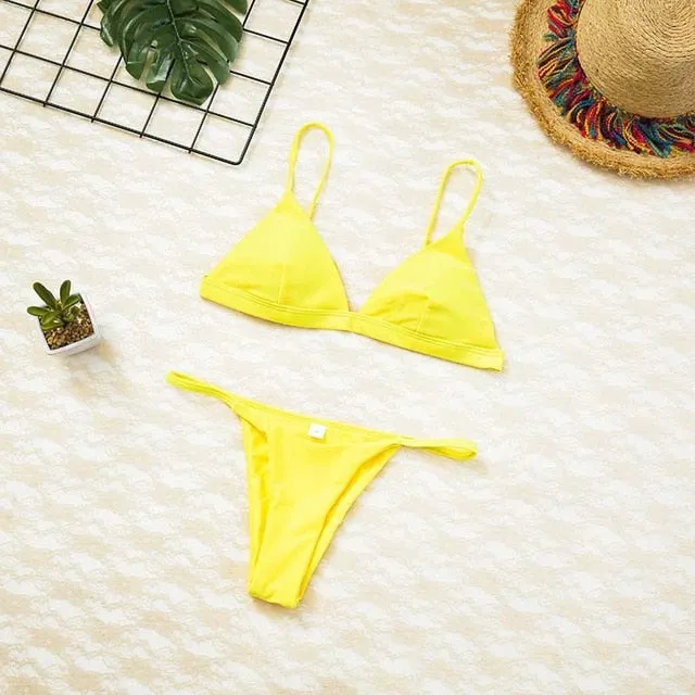 Women Swimsuit Padded Push Up Ladies Bikini