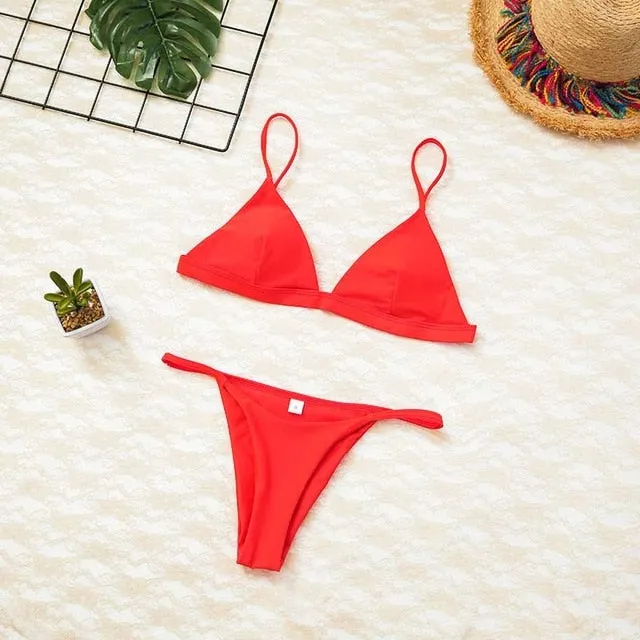 Women Swimsuit Padded Push Up Ladies Bikini