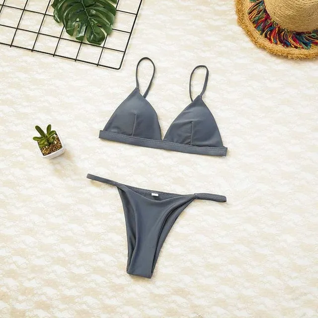 Women Swimsuit Padded Push Up Ladies Bikini